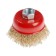 Metal brush for Ushm scrap, "cup", M14, 65 mm
