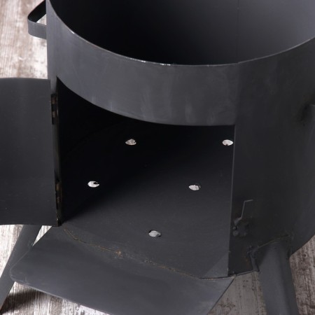 Stove for a cauldron 12 l d = 36 cm, with a chimney, with a door-4