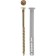 Dowel-gvo "bison master", polypropylene, cylindrical cuff, 8x140 mm, 50 pcs