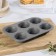 The form for baking "Elin marble. Cupcake ”, 27.5 × 18 × 3 cm, 6 cells, anti -stick coating, color gray color