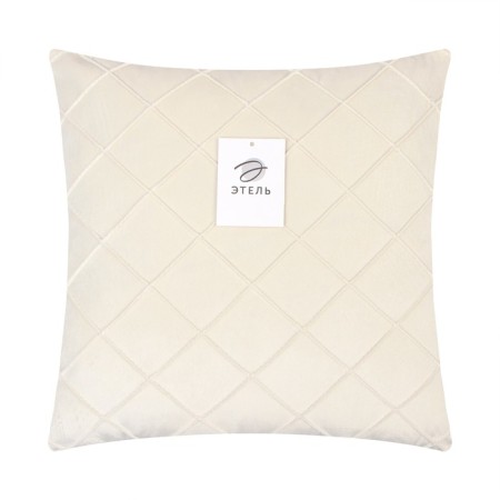 Pillowess decorative "Ethel" solo milk 43x43 cm, polyester-5