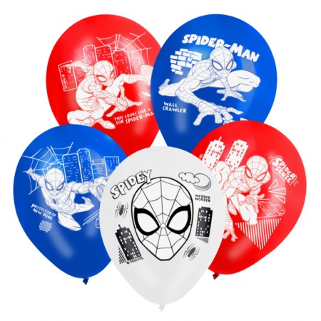 Airy ball "Super Hero", 12 inch, latex, 25 pieces, spider-man-2