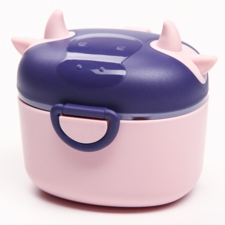 Container for storing baby food 330 ml., Pink color