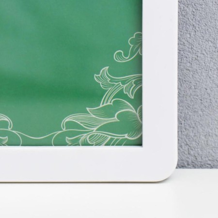 Photo frame plastic in 4 photos 10x15 cm "smooth lines" white 30x30 cm-1