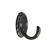 Hook furniture tundra TKO018, one -rod, black