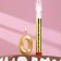 Candle for cake the number "Gran + Fountain" Golden "0"