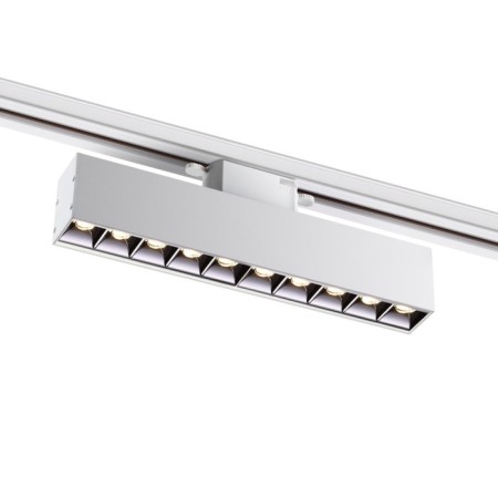 Snow -shaped single -phase three -core LED Novotech. Iter, 16W, LED, 94x268x36 mm, white color