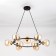 Suspended chandelier Citilux "Planet" CL105195, 80x80x30 cm, 9x40W, E14, brown color