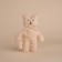 Soft toy "Bear" with a bow, 17 cm, beige color