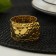 Ring for napkin "Drops", 5.5 × 4.5 × 3 cm, gold color