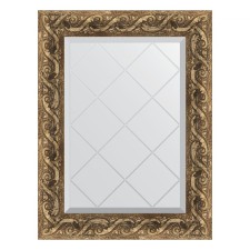 Mirror with engraving in the baguette frame, fresco 84 mm, 56x73 cm