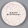 Disposable paper plate "Happy Birthday", 18 cm, set 6 pcs.