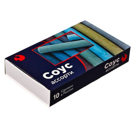 Assorted sauce, set of 10 colors (length 65 ± 1 mm; diameter 10.5 ± 0.6 mm), in a cardboard box-4