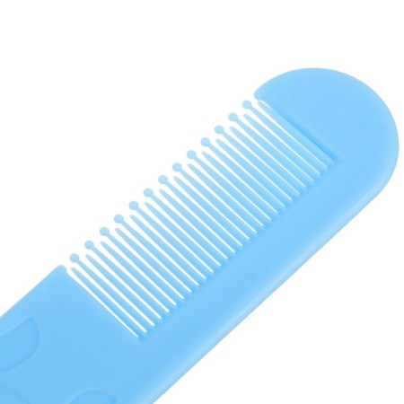 Hair care kit: comb and brush "Flower", Blue Color-4