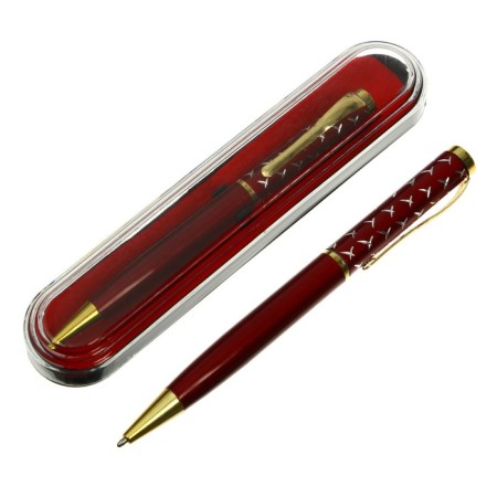 Handle Gift Ballic Calligrata, in a plastic case, rotary, red body with gold x-1