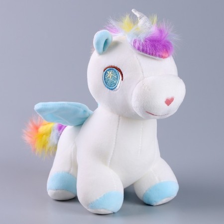 Soft toy "Unicorn", with felt -tip pens and stencils mix-4