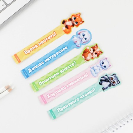 A set of curly bookmarks "Cute bookmarks", 5 pcs-2