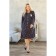 Female dress, size 54, blue color, purple