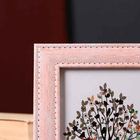 Photo frame plastic 10x15 cm "jeans" pale pink 19x14 cm-2