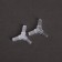 A set of pipe connectors, tee, F4 mm, 2 pcs