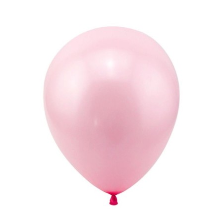 Latex ball 12 ", pastel, set 100 pcs., Pink color-1