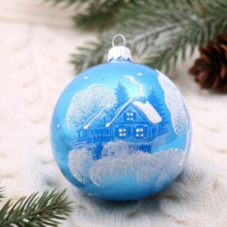 Ball "winter 2" 8.5 cm, mix-9