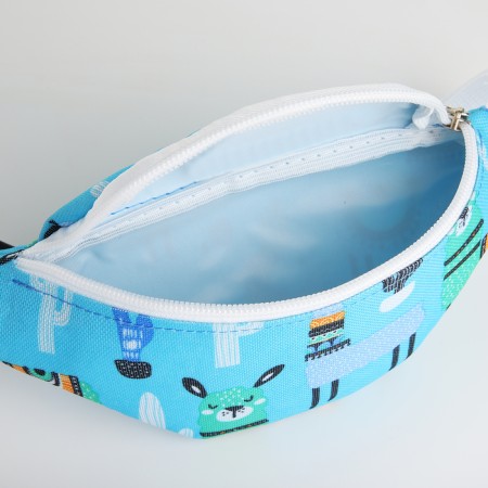 Board children's belt on a zipper, blue color-2