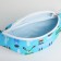 Board children's belt on a zipper, blue color