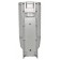 Liquid soap dispenser 8619, 0.38 l, plastic, chrome