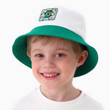 Panama Children's for the boy "Game", white color, rr 54-5