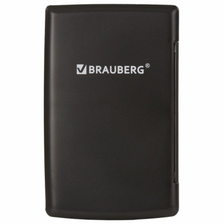 Brauberg PK-865-BK pocket calculator, 8-bit, 120 x 75 mm, double power, black-14