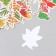 Stickers for creativity "leaves" embossing gold set 48 pcs 9x7x0.8 cm