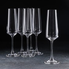Set of glasses for champagne Corvus, 160 ml, 6 pcs