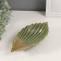 Souvenir ceramics stand "Exotic sheet" green 21x10x4 cm