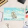 Calendar Nast -quarter premium trio "sailboat" 2025, 34 x 84 cm