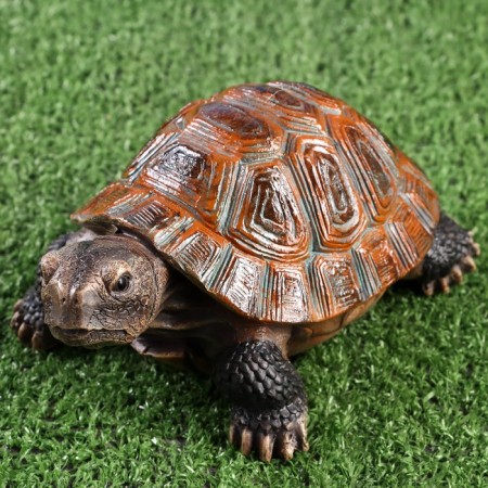 Garden figure "Turtle" brown, 19x13x10cm-1