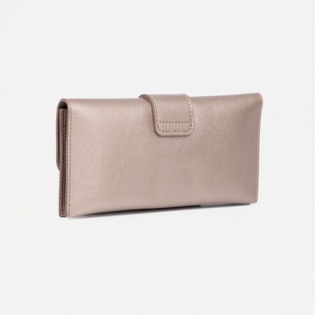 Women's wallet on magnet, bronze color-1