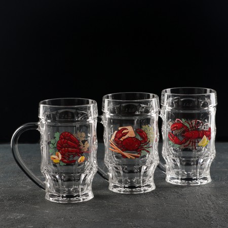 Beer mug "Delicates. Pint ", 500 ml, MIX drawing-1