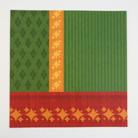 A set of paper for scrapbooking "Bright geometry", 12 sheets, 30.5 x 30.5 cm, 180 g/m²-25