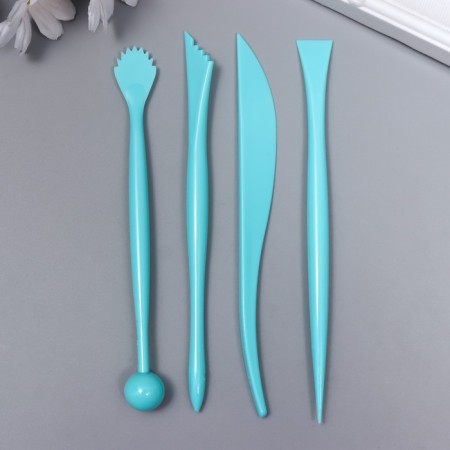 Tools for modeling and giving a set 4 pcs plastic 16 cm