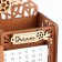Calendar-penis "Bird", oak-zoloto, MDF, 17x7.5x12 cm