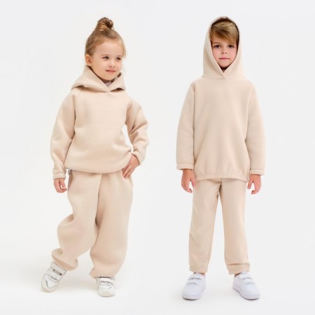 Hudy Children's Minaku: Basic Line Kids Beige Color, Height 104