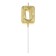 Candle in the cake on the skewer "Almaz", the number "0", gold, 4.5 cm