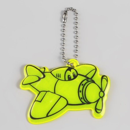 The reflective element "Airplane", bilateral, 6 × 5.5 cm, color mix-2