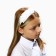Hair cap "Flowers", white, 10 cm, princesses