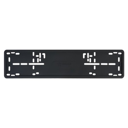 Frame under the license plate, silicone, 1 pc., Black ADFC005-3