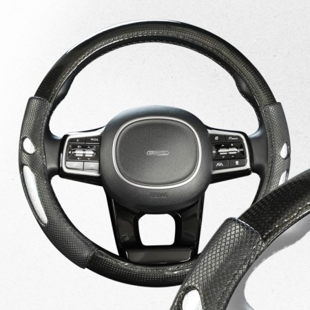 SkyWay braid, Glamor-8 m, black and silver eco-leather
