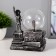 Plasma ball "America" ​​gray 12x6x16 cm Risalux