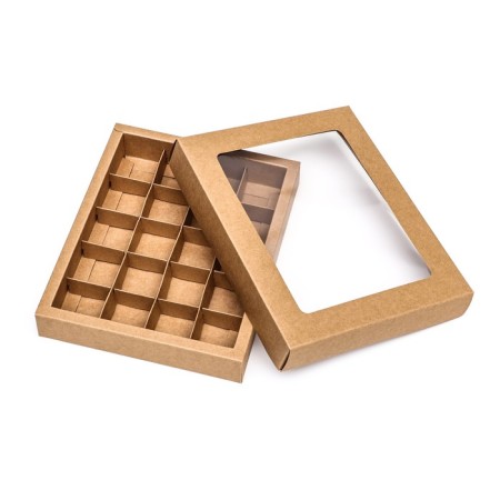 Folding box under 20 sweets, craft, 17.7 x 22 x 3.5 cm-4