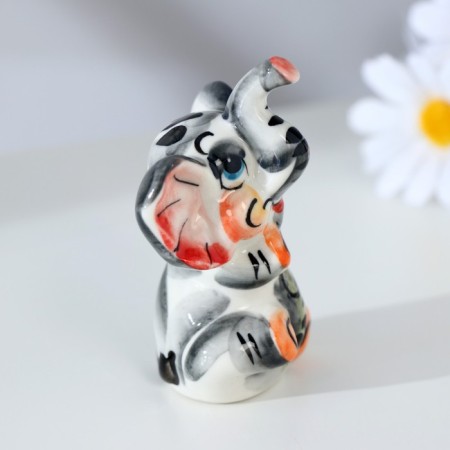 Souvenir "Elephant Ksyusha", porcelain, gzhel, color-3